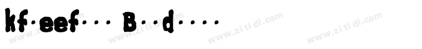 kfreefont Bold字体转换